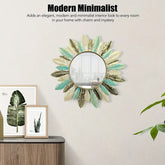 Elegant Feather Frame Wall Mirror